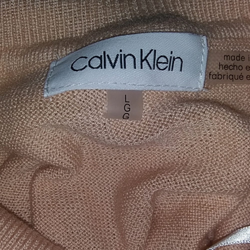 Calvin K. (new) pink stud sweater - cowl neck - XL - Picture 6 of 6